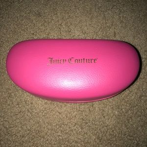 Juicy couture glasses case pink leather